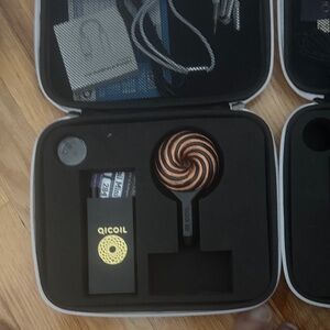 Qi Coil Black and Gold Energy Device